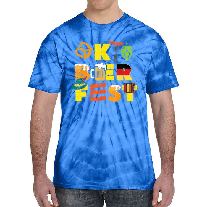 Oktoberfest German Things Cute Bavarian Festival Tie-Dye T-Shirt