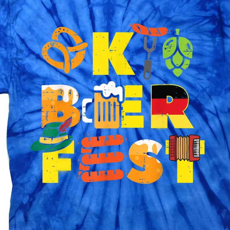 Oktoberfest German Things Cute Bavarian Festival Tie-Dye T-Shirt