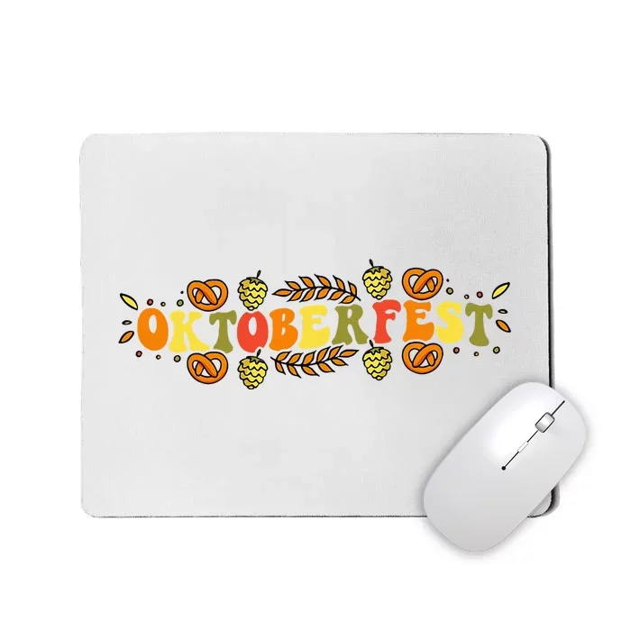 Oktoberfest German Things Cute Bavarian Festival Costume Mousepad