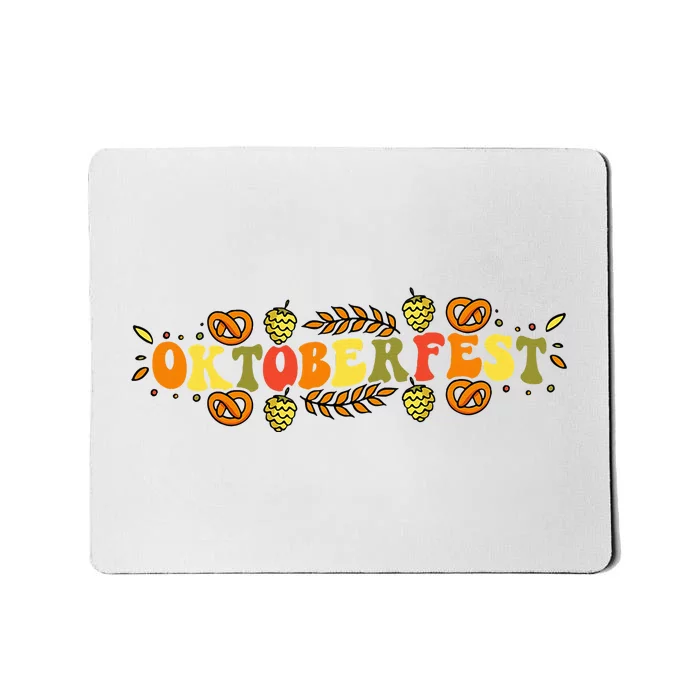 Oktoberfest German Things Cute Bavarian Festival Costume Mousepad