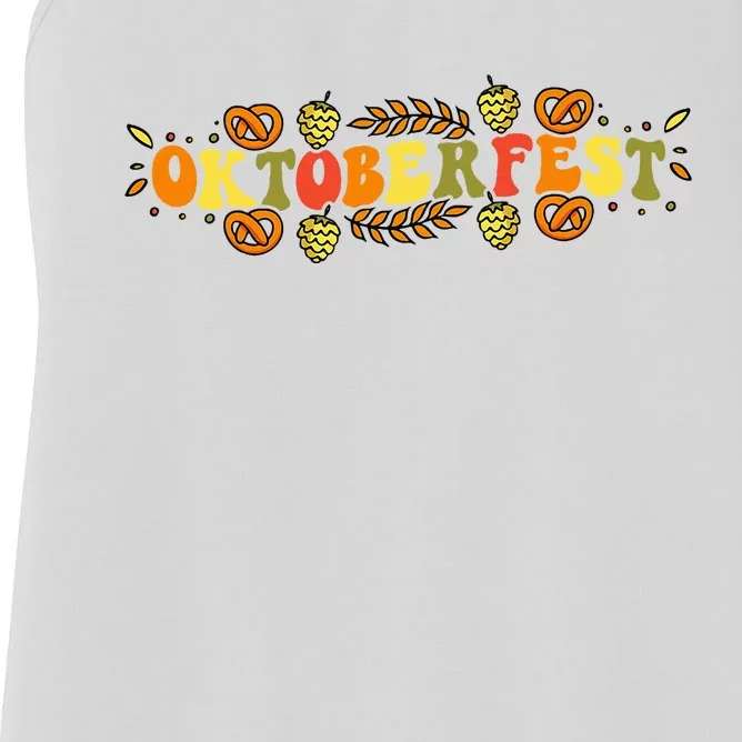 Oktoberfest German Things Cute Bavarian Festival Costume Women's Racerback Tank