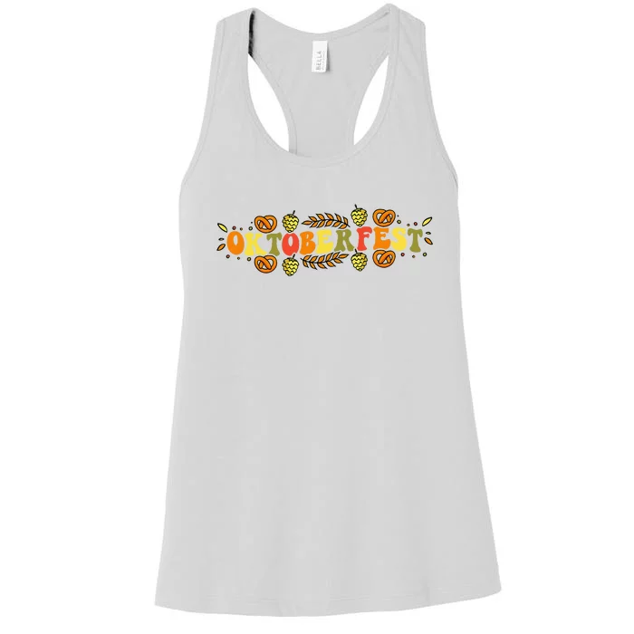 Oktoberfest German Things Cute Bavarian Festival Costume Women's Racerback Tank