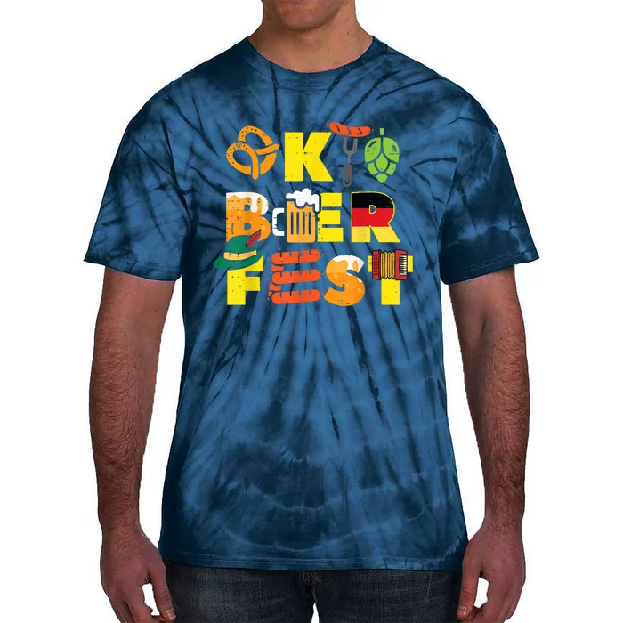 Oktoberfest German Things Cute Bavarian Festival Women Tie-Dye T-Shirt