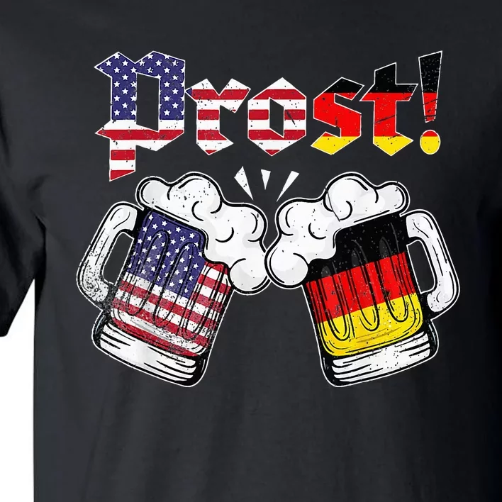 Oktoberfest German USA Flag Beer Octoberfest Prost Tall T-Shirt