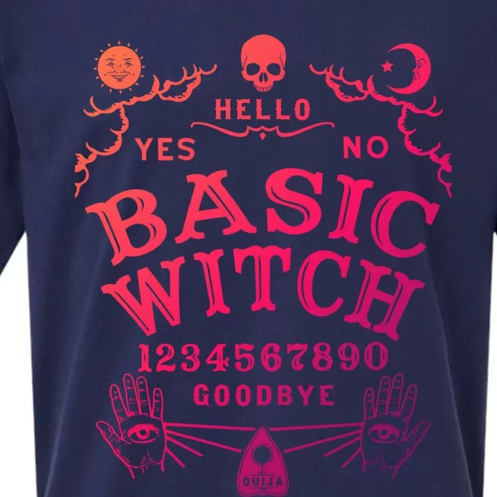 Occult Gothic Witchcraft Wiccan Ouija Board Basic Witch Gift Sueded Cloud Jersey T-Shirt