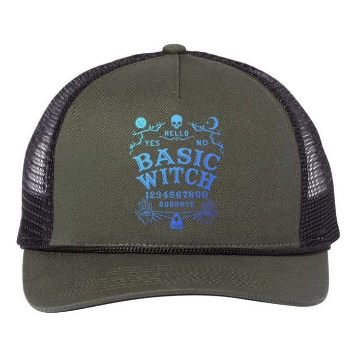 Occult Gothic Witchcraft Wiccan Ouija Board Basic Witch Gift Retro Rope Trucker Hat Cap