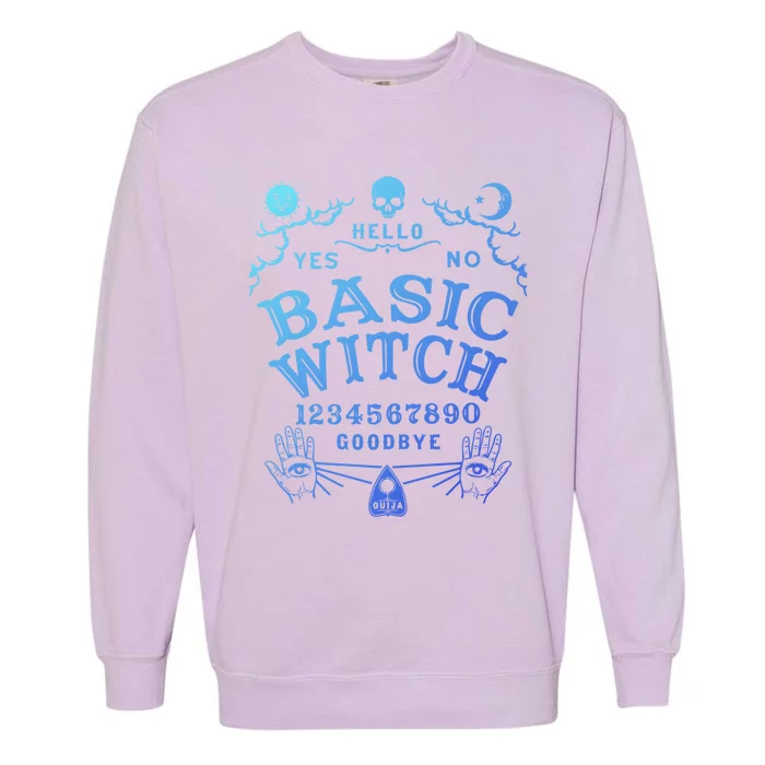 Occult Gothic Witchcraft Wiccan Ouija Board Basic Witch Gift Garment-Dyed Sweatshirt