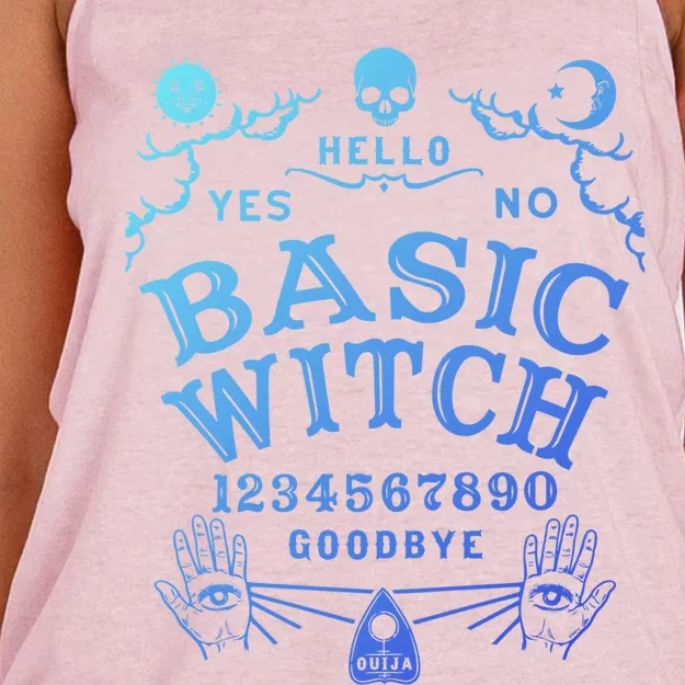 Occult Gothic Witchcraft Wiccan Ouija Board Basic Witch Gift Women's Knotted Racerback Tank