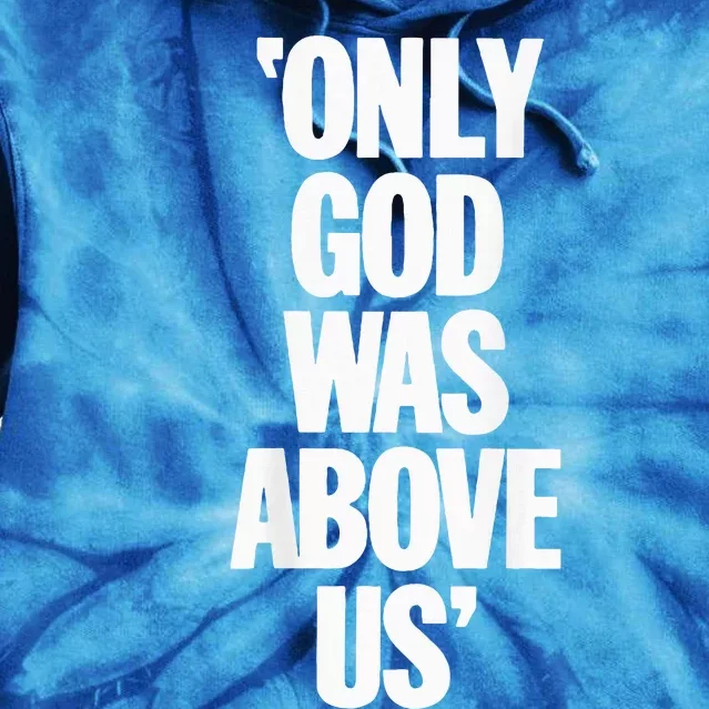 Only God Was Above Us Black Tie Dye Hoodie