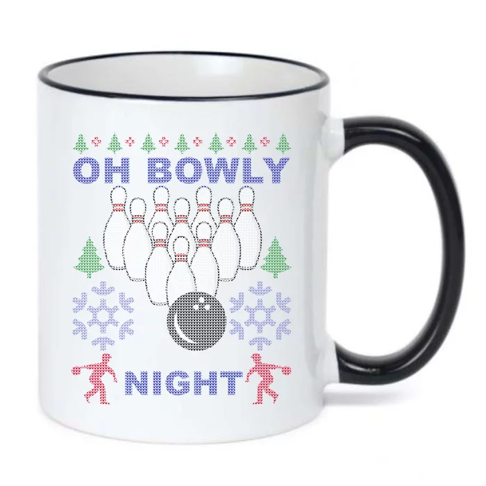 Oh Bowly Night Ugly Christmas Black Color Changing Mug