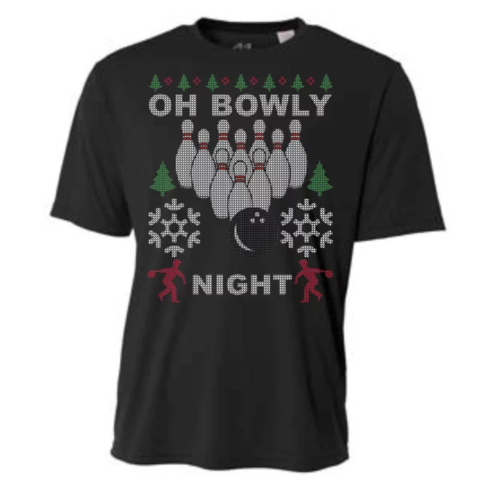 Oh Bowly Night Ugly Christmas Cooling Performance Crew T-Shirt