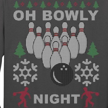 Oh Bowly Night Ugly Christmas Long Sleeve Shirt