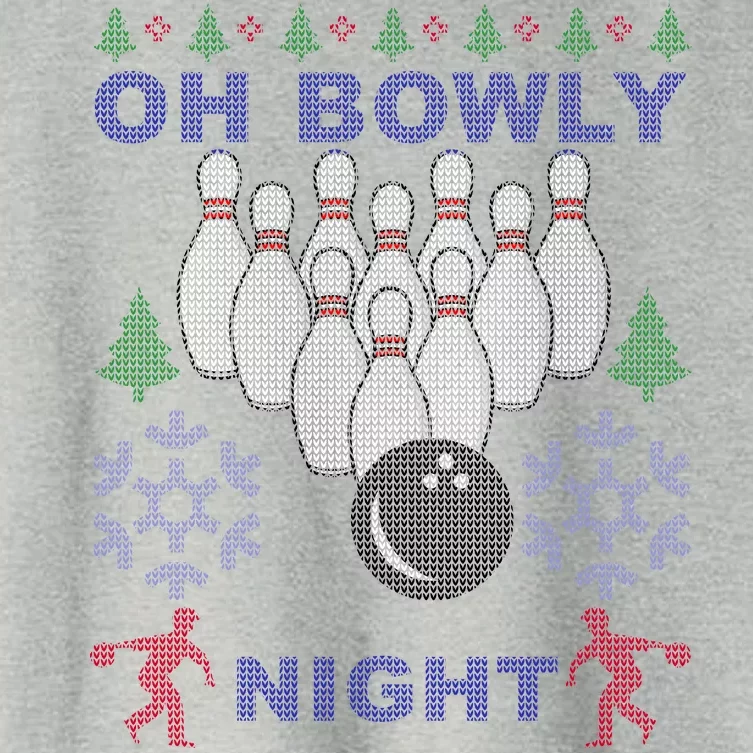 Oh Bowly Night Ugly Christmas Women's Crop Top Tee