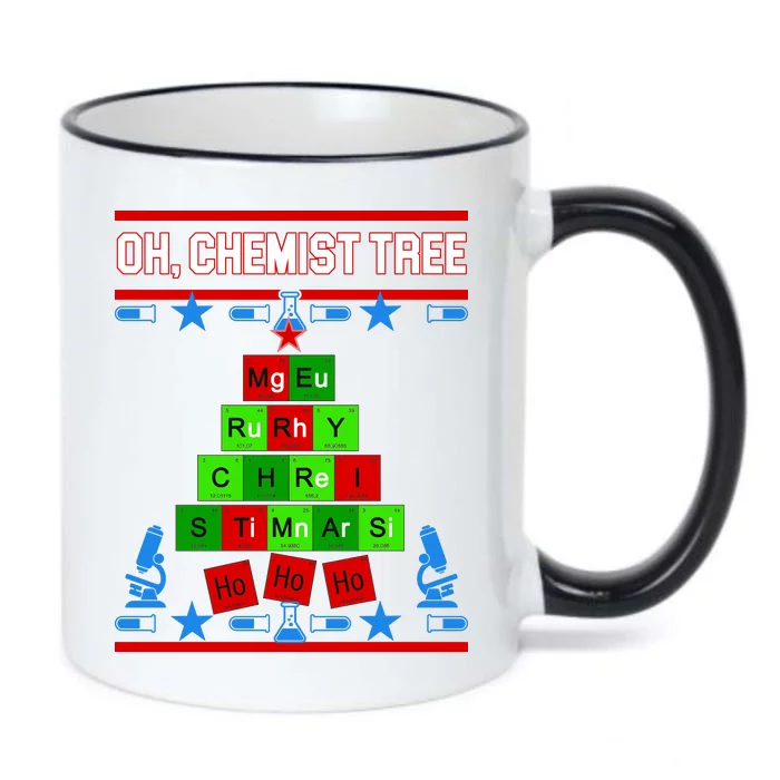 Oh Chemist Tree Black Color Changing Mug