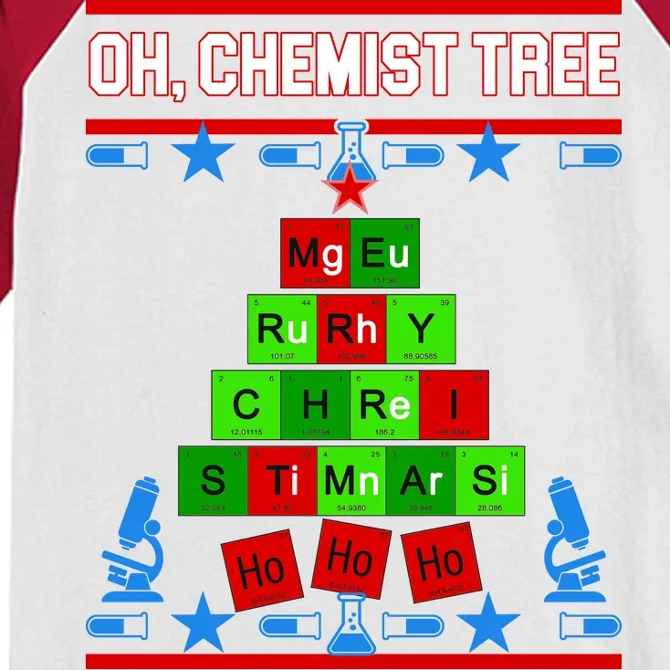 Oh Chemist Tree Kids Colorblock Raglan Jersey