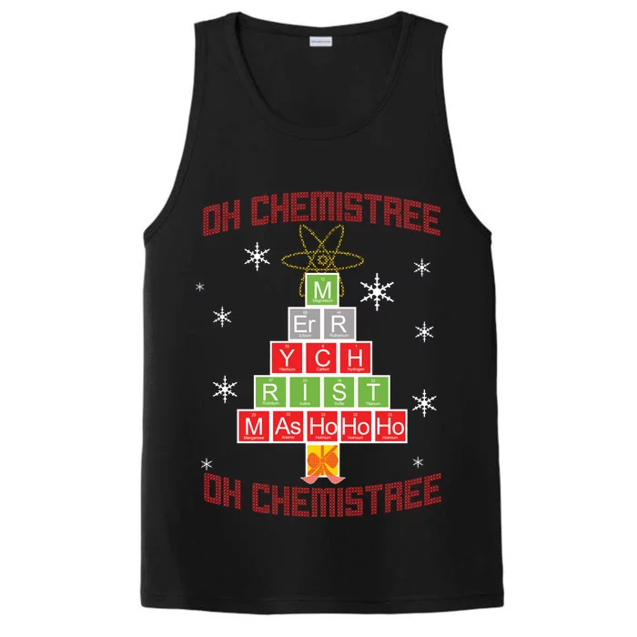 Oh Chemist Tree Funny Christmas Performance Tank