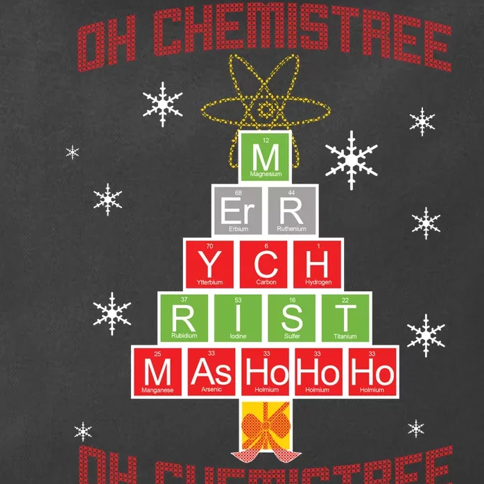 Oh Chemist Tree Funny Christmas Zip Tote Bag