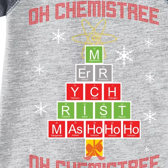 Oh Chemist Tree Funny Christmas Infant Baby Jersey Bodysuit