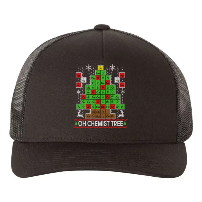 Oh Chemist Tree Ugly Christmas Sweater Yupoong Adult 5-Panel Trucker Hat