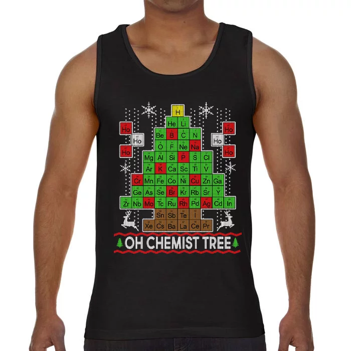 Oh Chemist Tree Ugly Christmas Sweater Comfort Colors® Tank Top