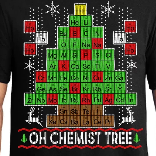 Oh Chemist Tree Ugly Christmas Sweater Pajama Set