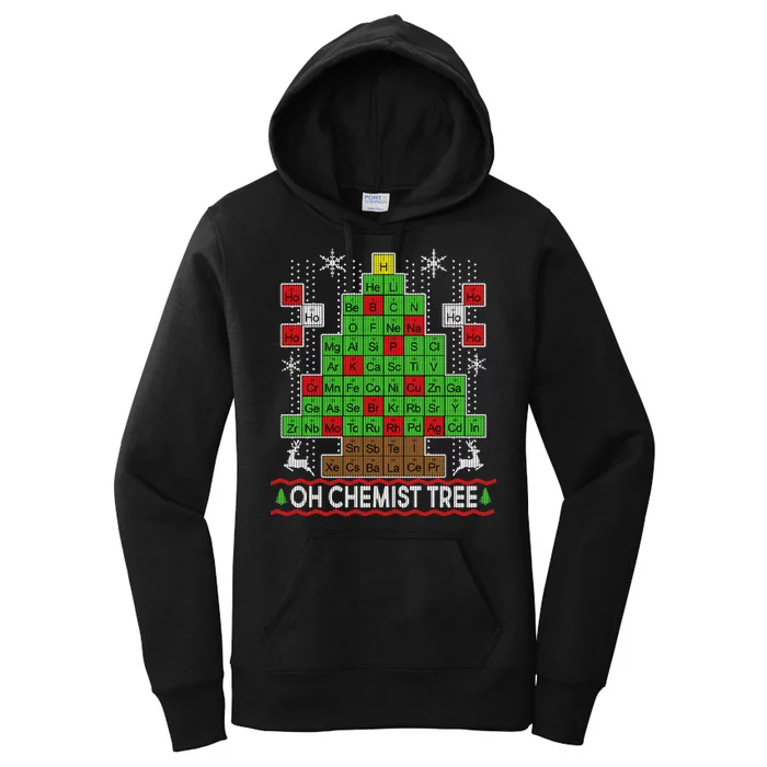 Oh Chemist Tree Ugly Christmas Sweater Women's Pullover Hoodie