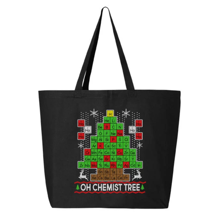 Oh Chemist Tree Ugly Christmas Sweater 25L Jumbo Tote