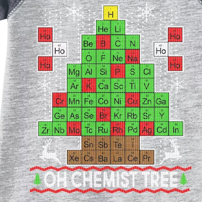 Oh Chemist Tree Ugly Christmas Sweater Infant Baby Jersey Bodysuit