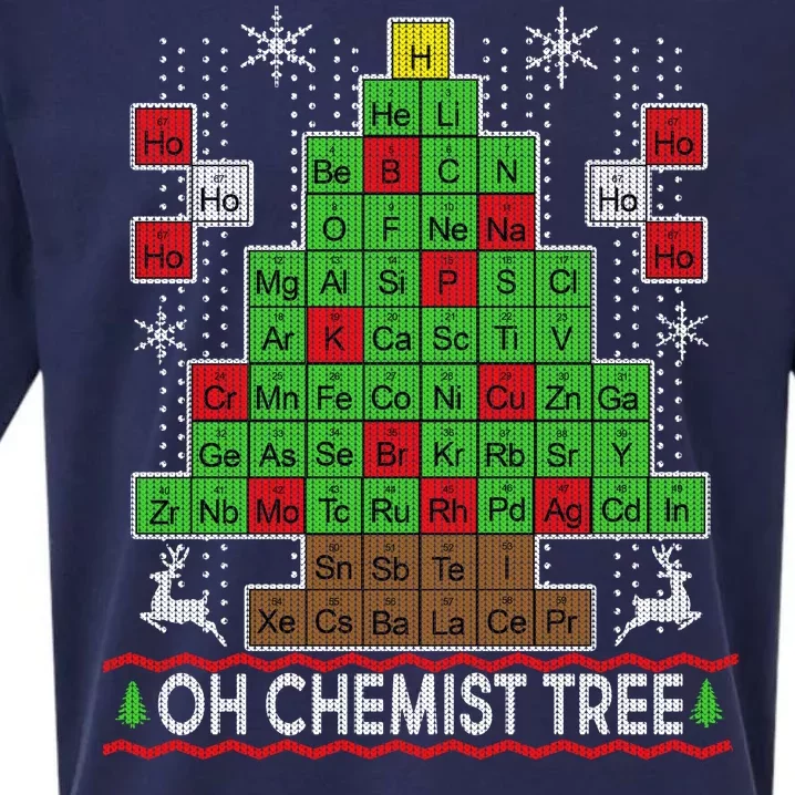 Oh Chemist Tree Ugly Christmas Sweater Sueded Cloud Jersey T-Shirt