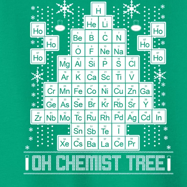 Oh Chemistry Tree Chemist Ugly Christmas Sweater Toddler T-Shirt