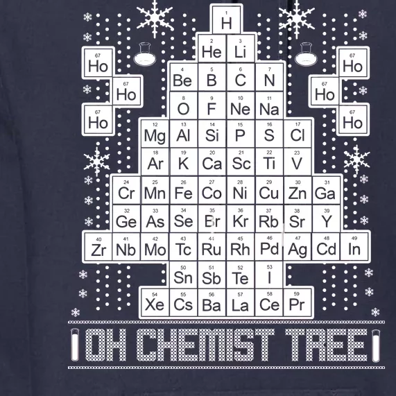 Oh Chemistry Tree Chemist Ugly Christmas Sweater Premium Hoodie