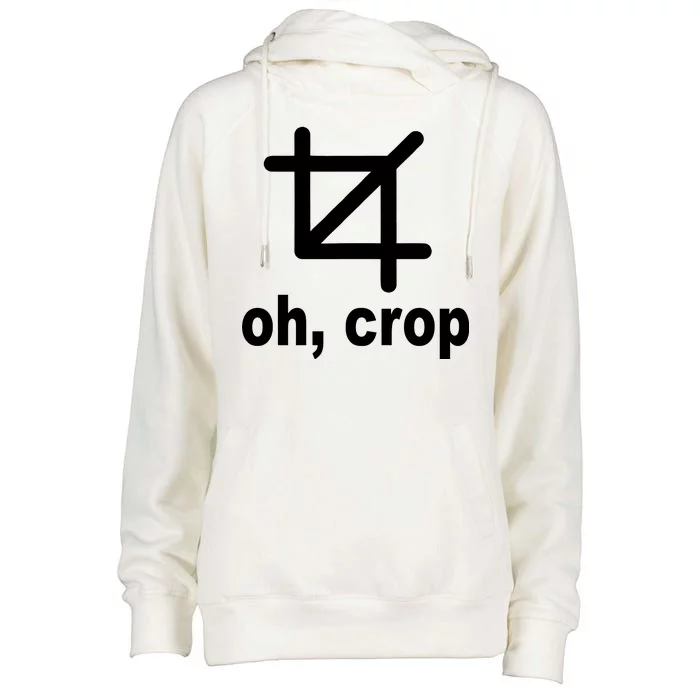 Oh Crop Math Geek Womens Funnel Neck Pullover Hood