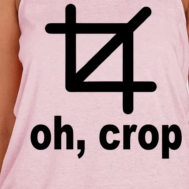 Oh Crop Math Geek Women's Knotted Racerback Tank