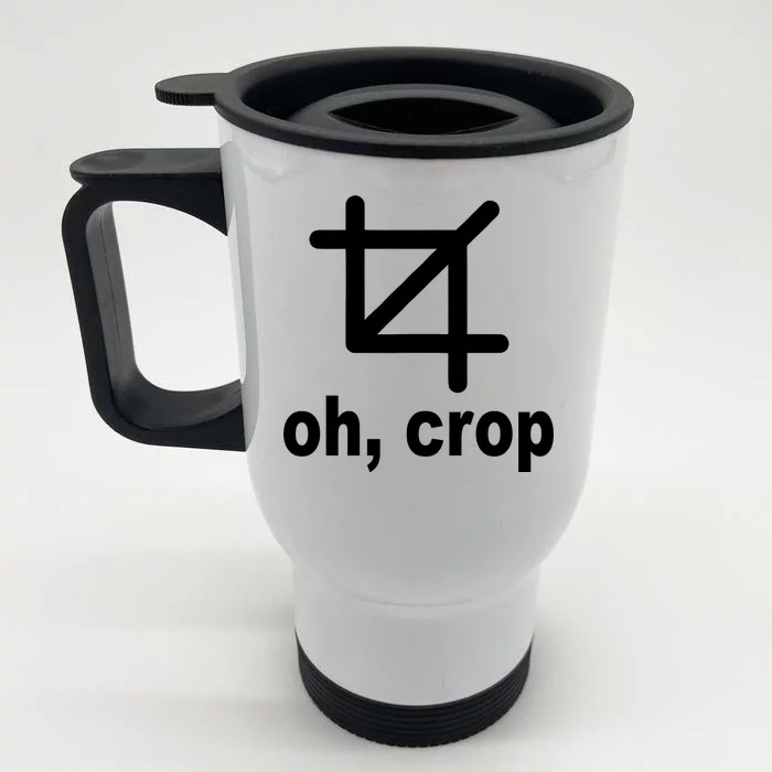 Oh Crop Math Geek Front & Back Stainless Steel Travel Mug