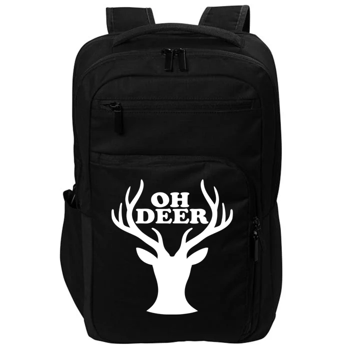 Oh Deer Funny Christmas Impact Tech Backpack