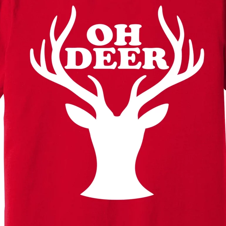 Oh Deer Funny Christmas Premium T-Shirt