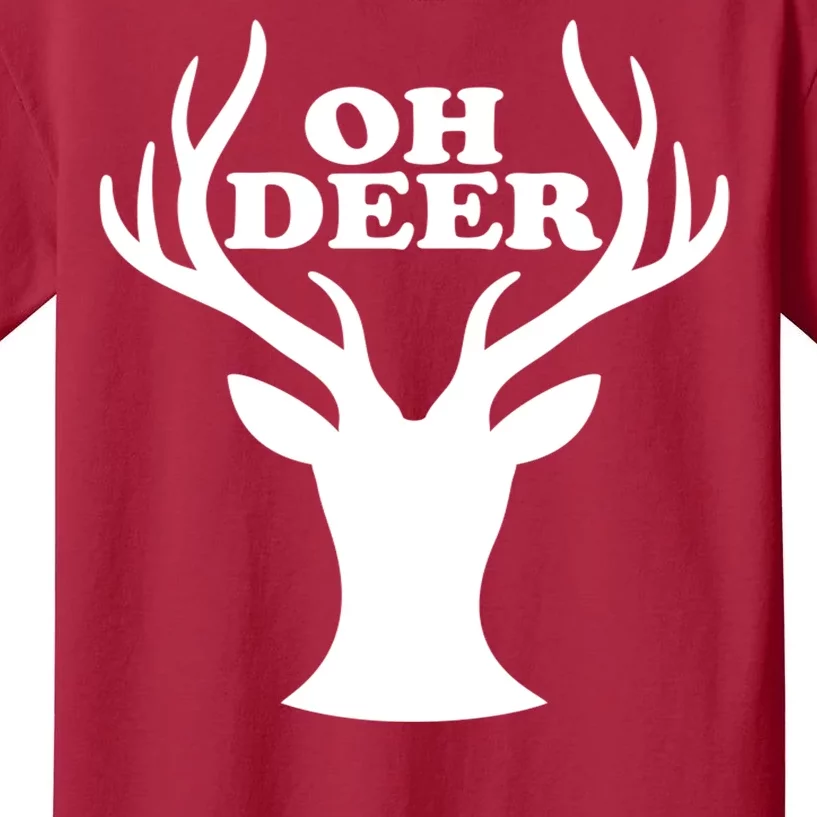 Oh Deer Funny Christmas Kids T-Shirt