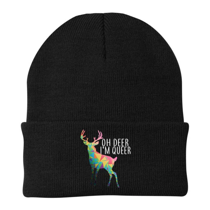 Oh Deer I'm Queer Knit Cap Winter Beanie