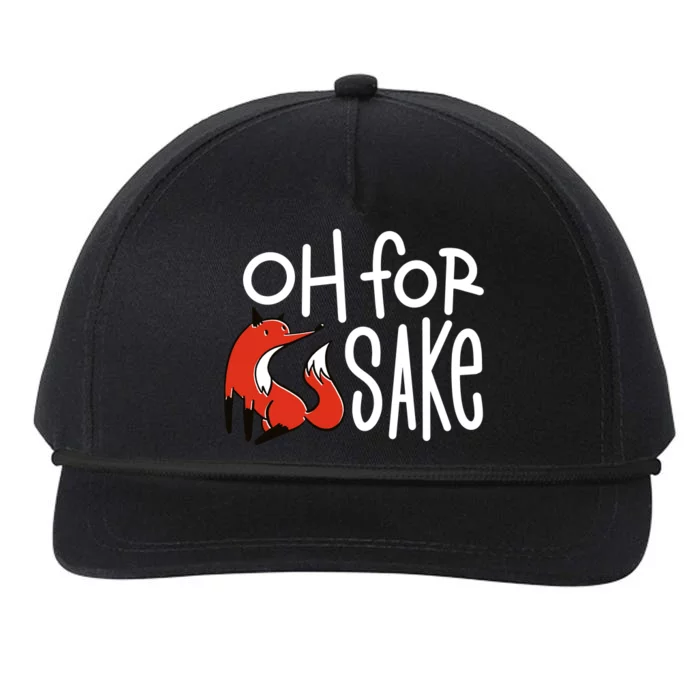 Oh For Fox Sake Snapback Five-Panel Rope Hat