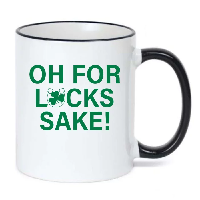 Oh For Lucks Sake Black Color Changing Mug