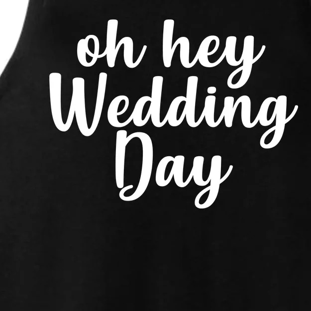 Oh Hey Wedding Day Ladies Tri-Blend Wicking Tank