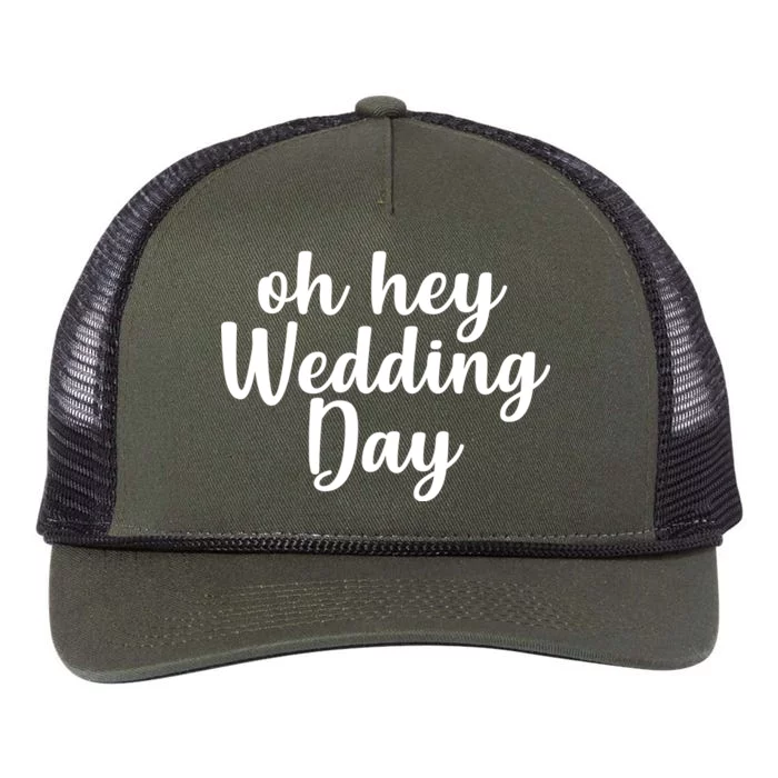 Oh Hey Wedding Day Retro Rope Trucker Hat Cap