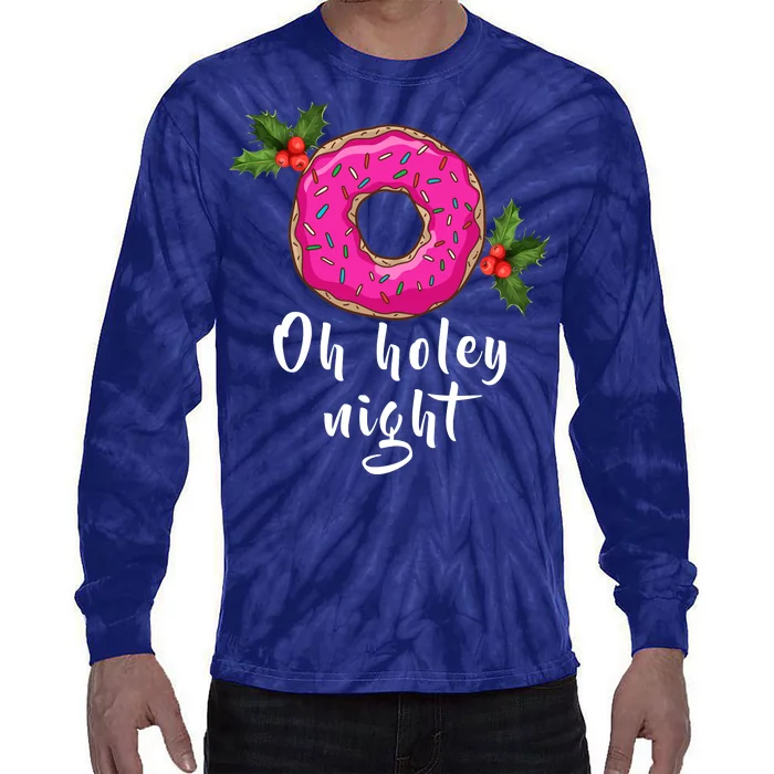 Oh Holey Night Donut Tie-Dye Long Sleeve Shirt