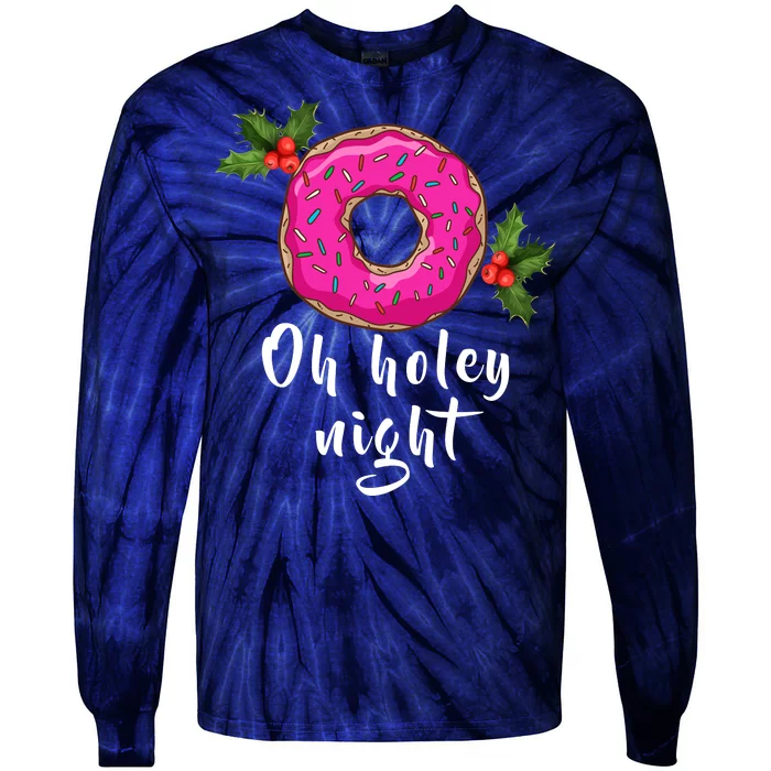 Oh Holey Night Donut Tie-Dye Long Sleeve Shirt