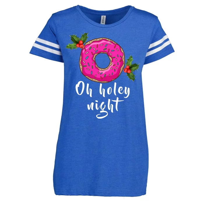 Oh Holey Night Donut Enza Ladies Jersey Football T-Shirt