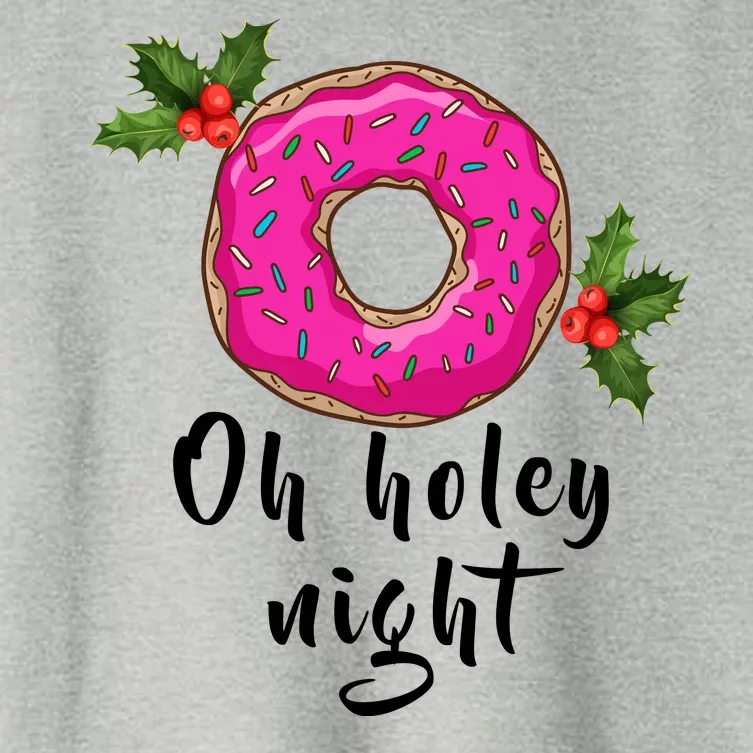 Oh Holey Night Donut Women's Crop Top Tee