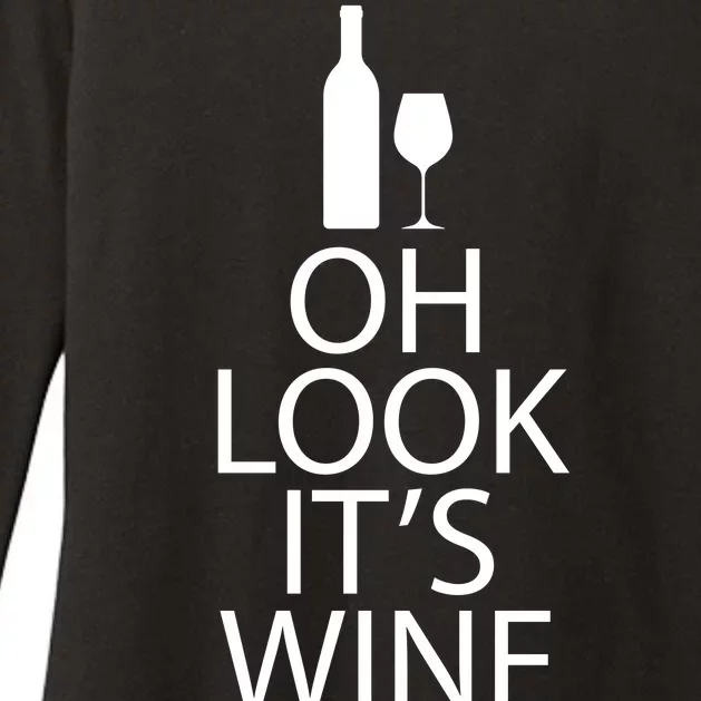 Oh Look it's Wine O'Clock Womens CVC Long Sleeve Shirt