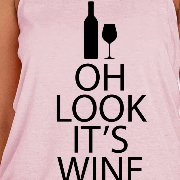 Oh Look it's Wine O'Clock Women's Knotted Racerback Tank