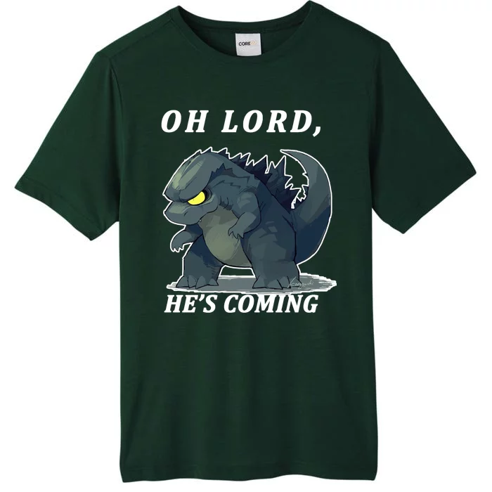 Oh Lord He's Coming Funny Monster ChromaSoft Performance T-Shirt