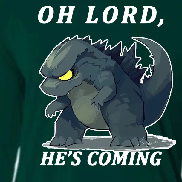 Oh Lord He's Coming Funny Monster Cooling Performance Long Sleeve Crew